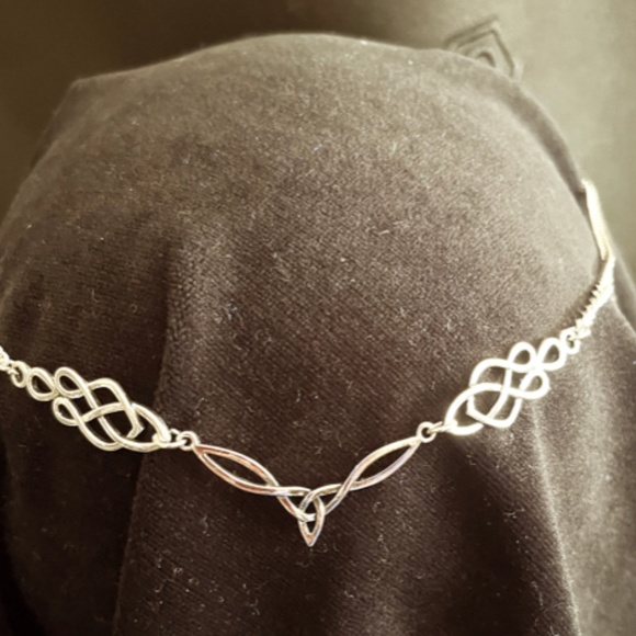 celtic tiara in silver delicate design - Picture 3 of 7